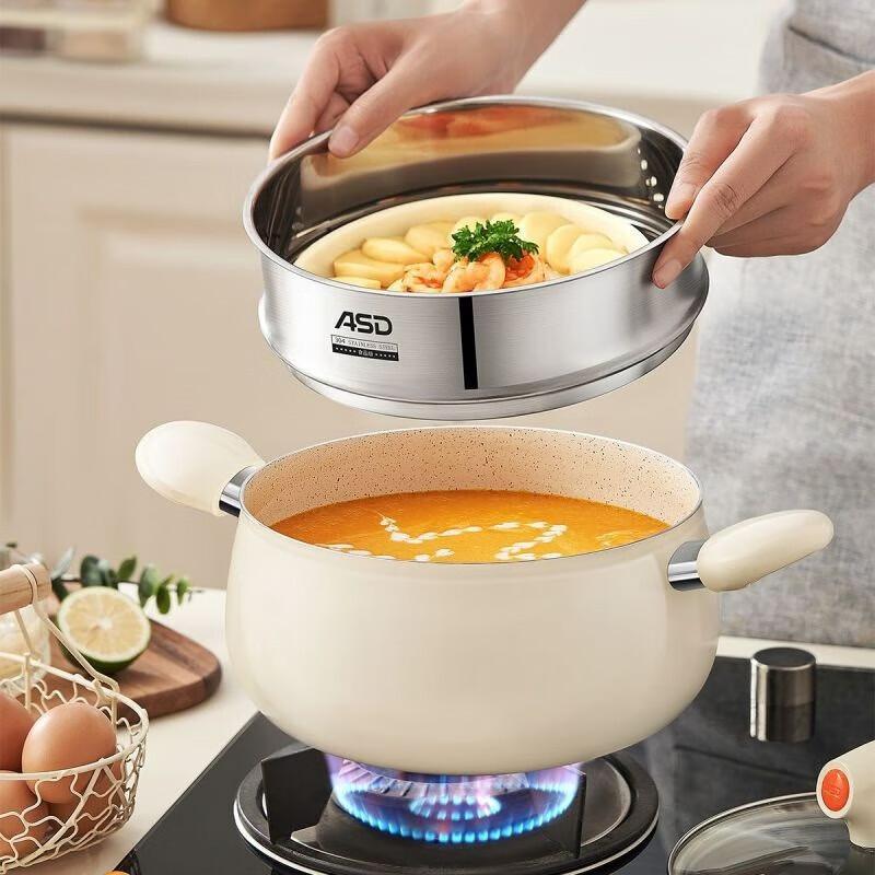 ASD Non-stick Double-Handle Soup Pot