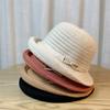 Rolled Top Pearl Hat Feminine Fisherman Hat Travel Sun Protection Hat Thin Breathable