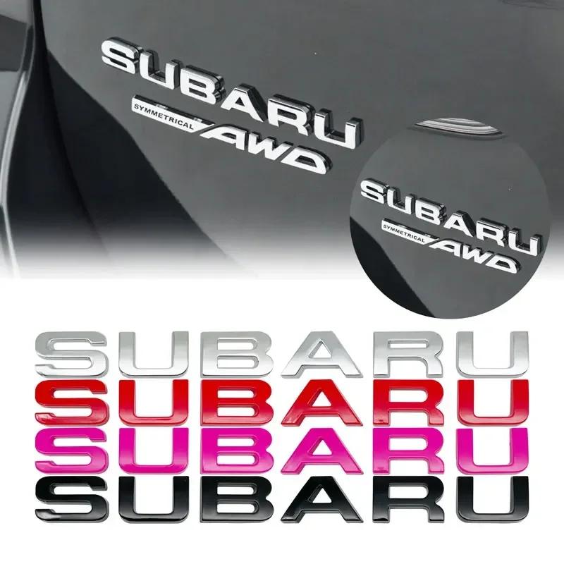3D Metal Letters Car Emblem Badge Sticker Rear Trunk Decal for Subaru WRX BRZ XV STI Outback Legacy Forester Impreza Tribeca ge3