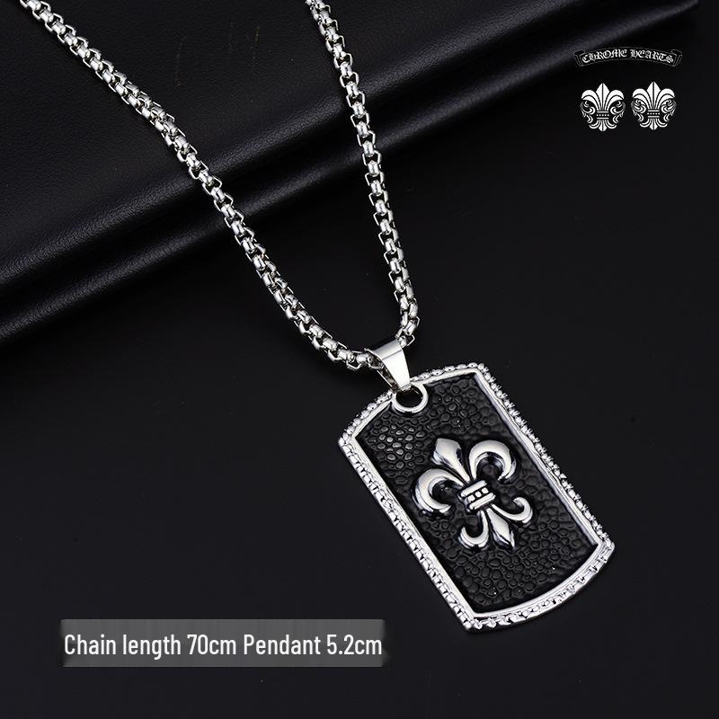 Trendy Men's Clavicle Necklace: Versatile, High-End, Simple Hip Hop Jewelry