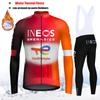 2027 Winter Cycling Jersey Set Men Thermal Fleece Bicycle Clothing MTB Bike Bib Pants Ropa Triathlon Maillot Ciclismo