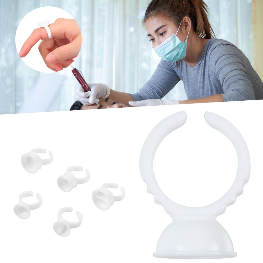 500Pcs Disposable Tattoo Ink Ring Cup Container Makeup Pigment Cap Accessories Holder500Pcs