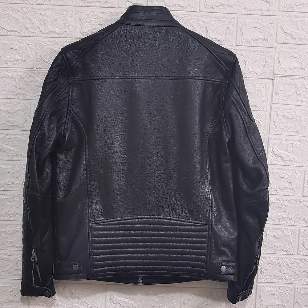 Chinesische Größe Vintage Männer Lederjacke dick 100% echtes Rindsleder Bikerjacke Slim Fit Männer Motorradmantel Herbst asiatische Größe S-5XL M419