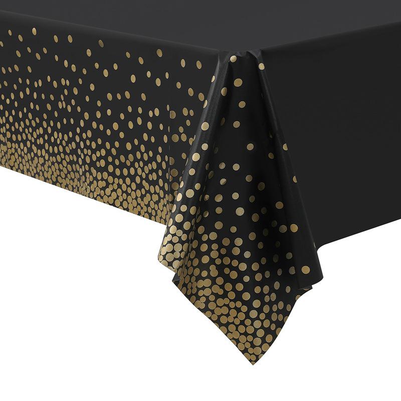 Small Dots PEVA Disposable Tablecloth - Waterproof and Thickened for Party Decoration