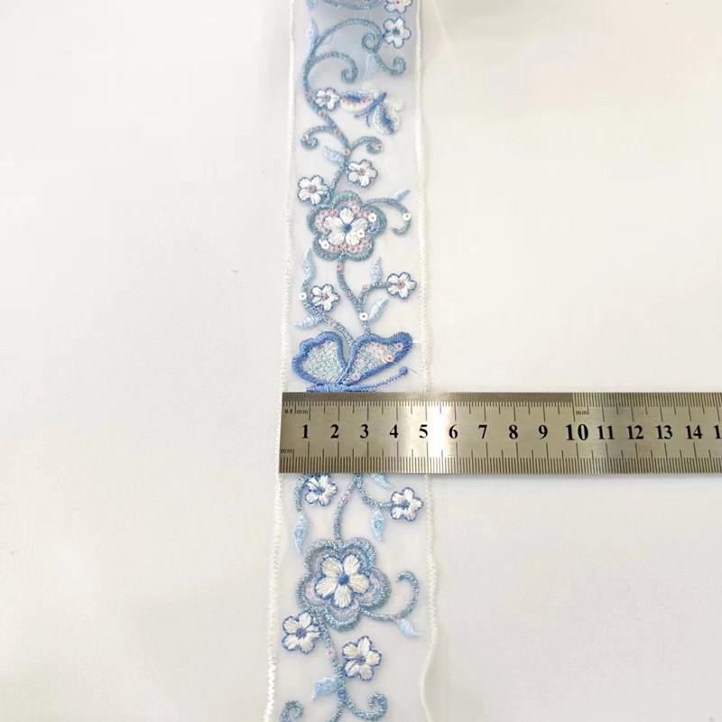 1 Yards Flower Barcode for Hanfu & Qipao Cuff and Collar Garment Trimmings Accessories
