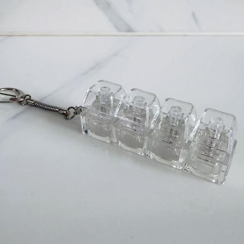 1/2/3/4/9 Tasten Tastatur Spielzeug Tastenkappe Schlüsselanhänger Stressabbau Fingerspitzen Gadget Dekompression Spielzeug Klicker Spielzeug