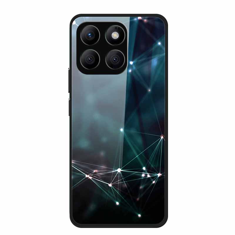 Glass Hard Back Cover For Honor X8C X8B X8 4G 5G Honor 400 Smart Phone Case Soft TPU Bumper Tempered Glass Case Coque Funda Capa