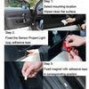 2pcs Wireless Universal Car Projection LED Projector Door Shadow Logo Light Welcome Lamps Courtesy Lights Kit Magnet Sensor White Skull