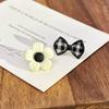 Elegant Zircon Flower and Pearl Stud Earrings - High-End Niche Design