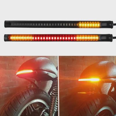 Uniwersalny pasek świetlny motocyklowy 48SMD: Kierunkowskaz, Wodoodporne światło tylne tablicy rejestracyjnej