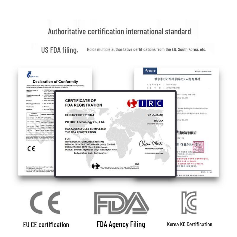 PICOOC Intelligente Körperfett- und Herzfrequenzwaage (CN-Version)