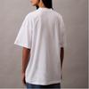 Calvin Klein Minimalist Comfortable Versatile Letter Casual Logo Short Sleeve T-Shirt Women Tops Bright-White 47B827G-YAA