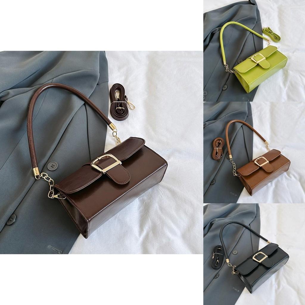 Stylish Pu Leather Small Square Bag For Women 2023 Trend Casual Street Style