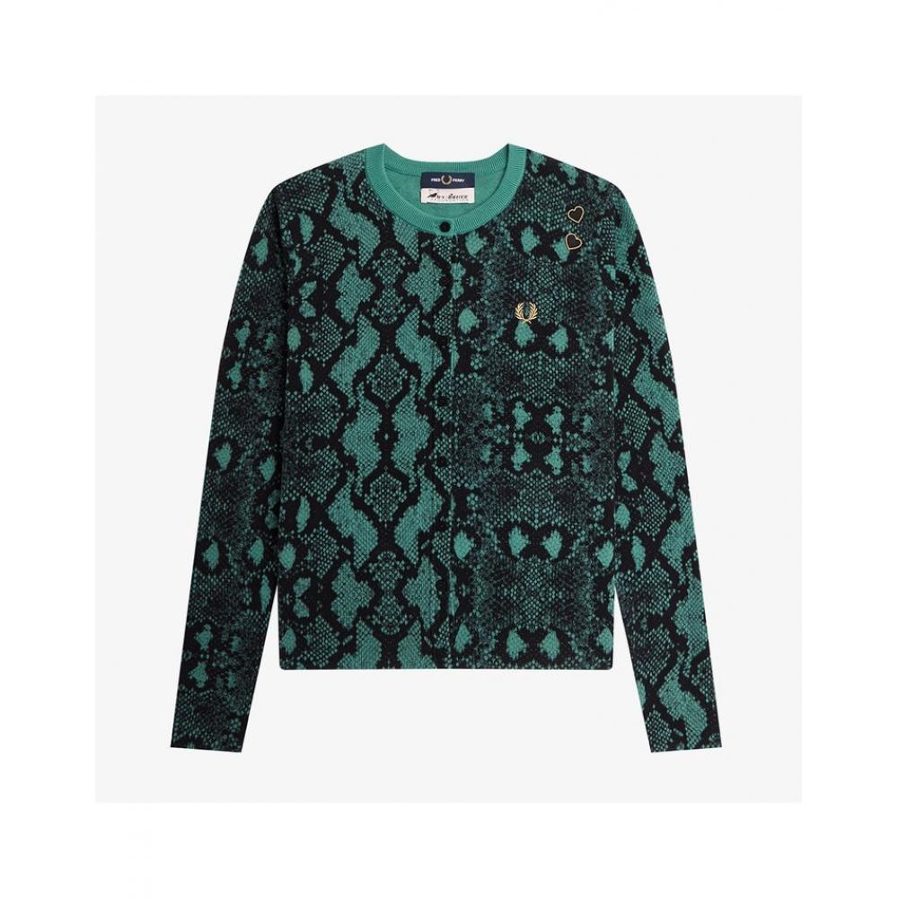 

Fred Perry Snake Print Cardigan Afpf2336549 R35 S