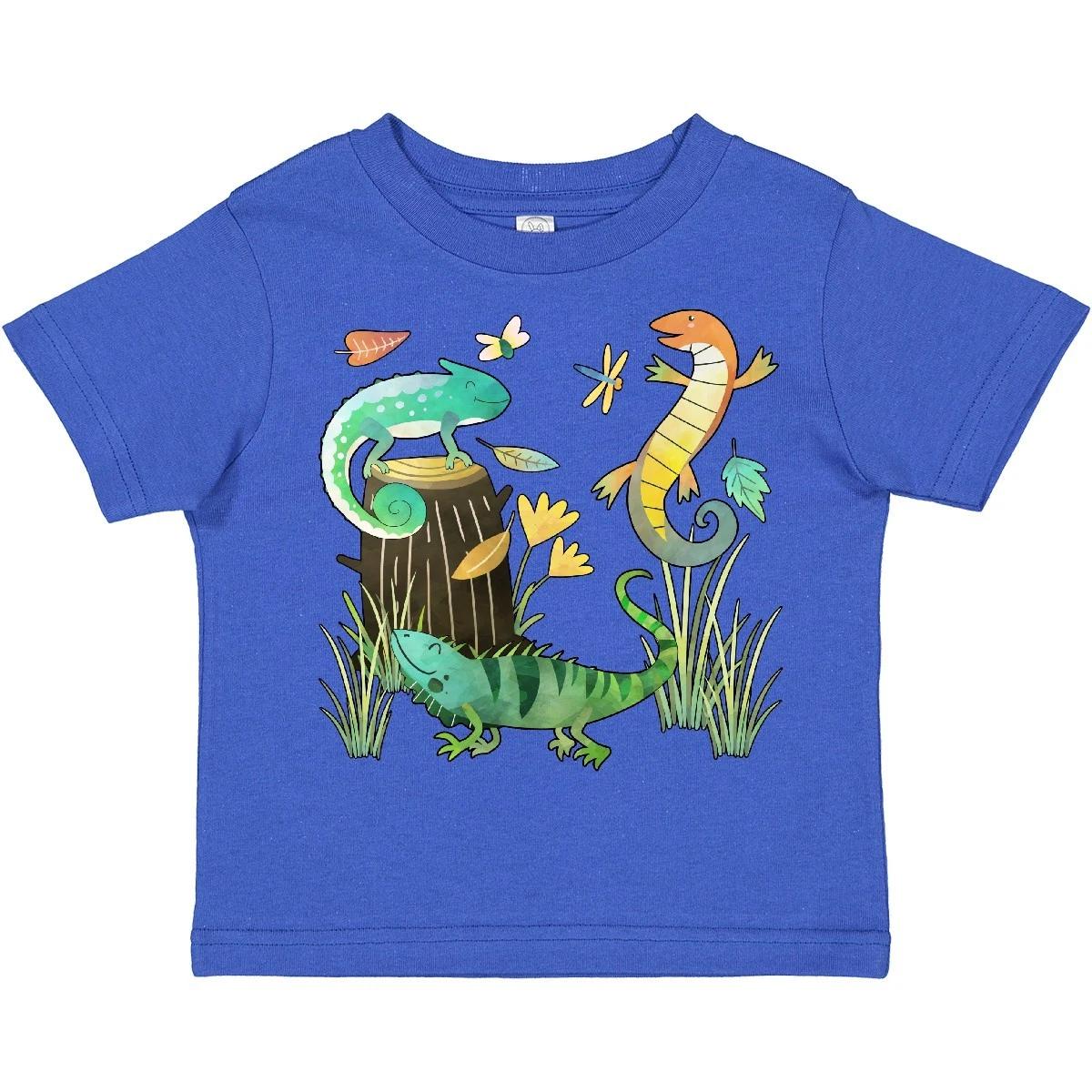 Inktastic Cute Lizards Hanging Out Toddler T-Shirt Animals Reptiles Pets Pet Fun 110