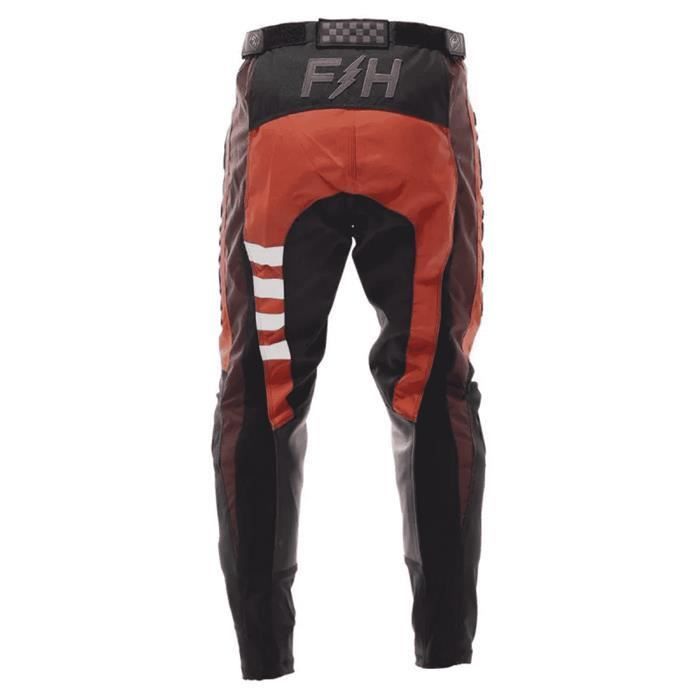 Pantalon moto - FASTHOUSE - Grindhouse - Rouge/Noir - Taille 30 - Confort optimal