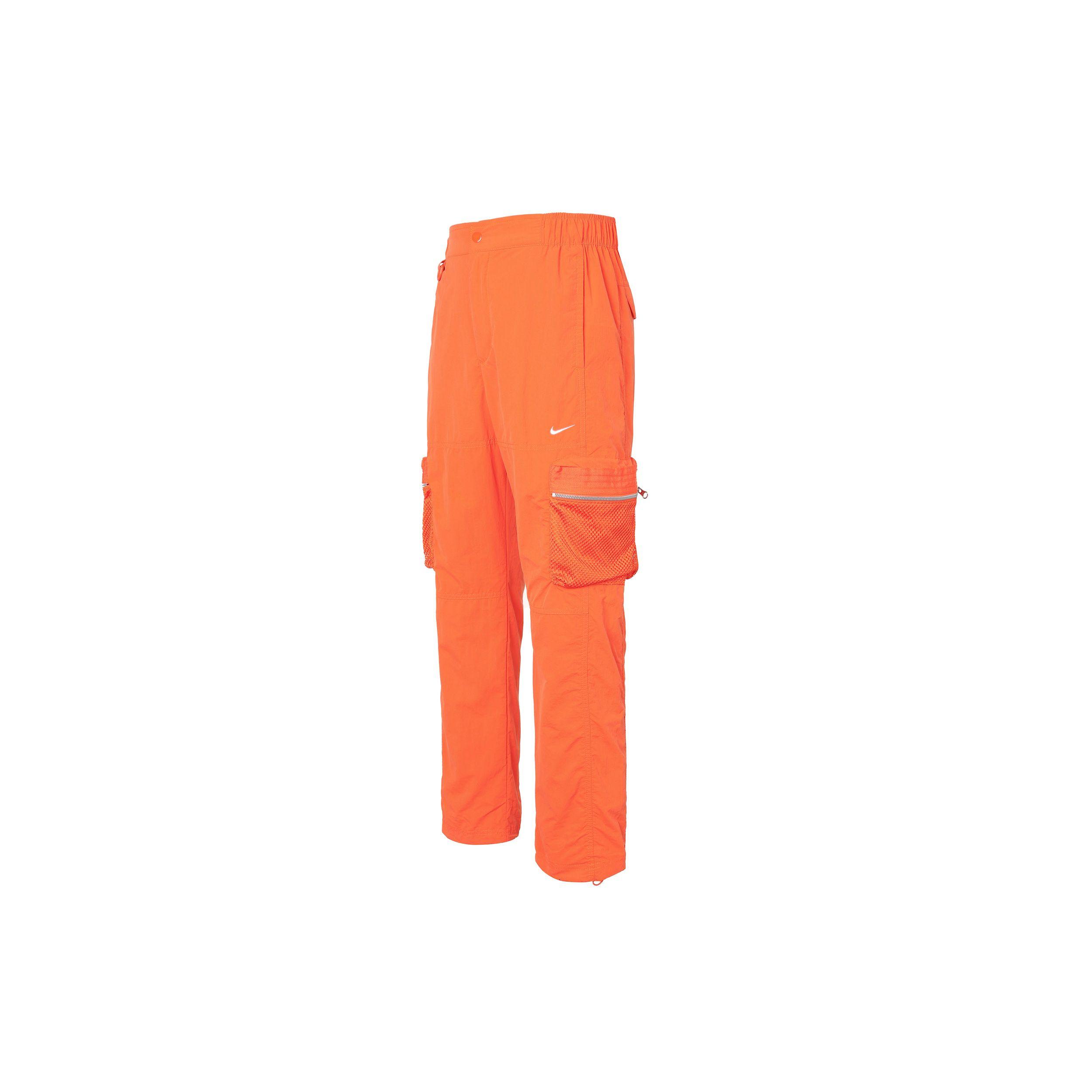 

Прямые брюки-карго Nike Premium с однотонным карманом на молнии, мужские брюки оранжевого цвета DX7857-819 L