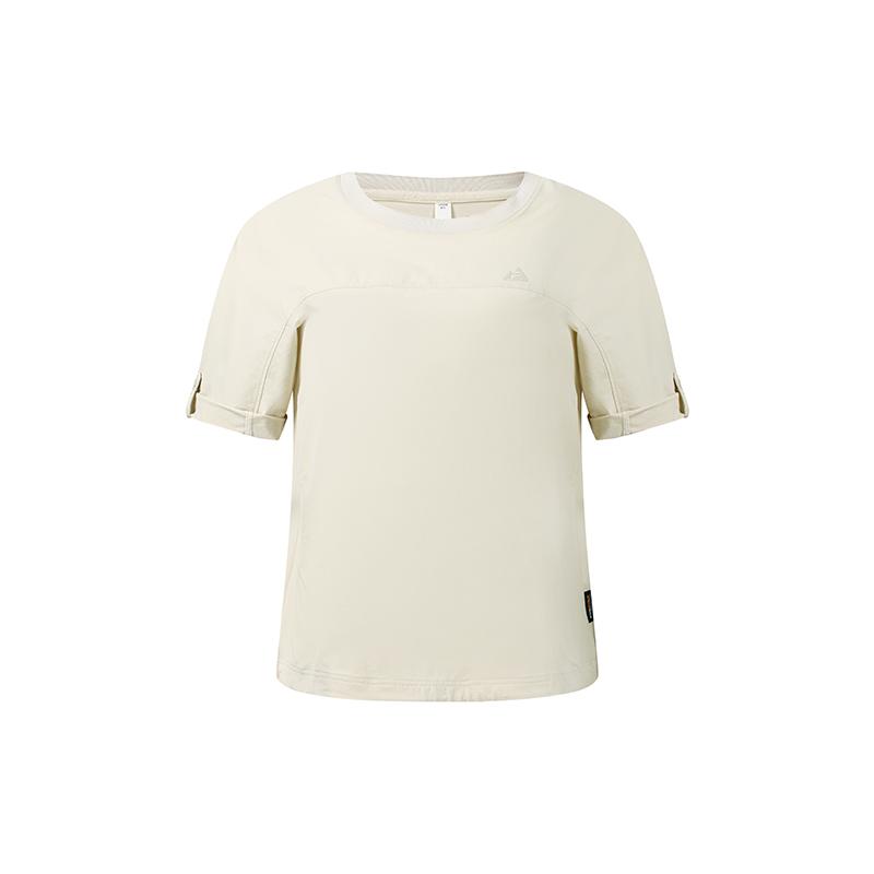 FILA Explore Simple Casual Round Neck Short Sleeve T-Shirt Women Tops A11W637103FBG S