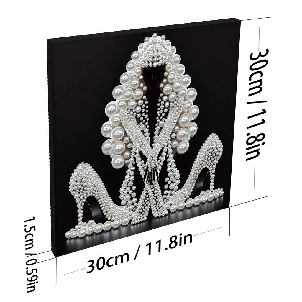 Kompletní 5D malířské sady s diamantovou výšivkou pro dospělé Elegantní dáma Křišťálová malba kamínky pro domácí dekoraci stěny Umělecký dárek 30x30cm