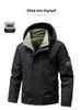 Men's Trendy Hooded Workwear Jacket - Versatile Spring Windbreaker Coat