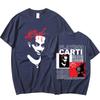 Camiseta de Rapper Playboi Carti Música Álbum Whole Lotta Red Camisetas Gráficas Unisex Moda Mujer Hip Hop Camiseta Oversize Streetwear