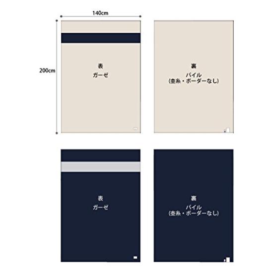 Imabari Towel Iori Towel Firm and Soft To the Touch "Line" Blanket, (Beige)