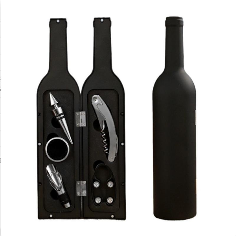 Wine Bottle Opener Creative 3 or 5 Piece Bottle Opening Kit Wine Accessories Set Corkscrew Set Gift Box for Wine Lovers