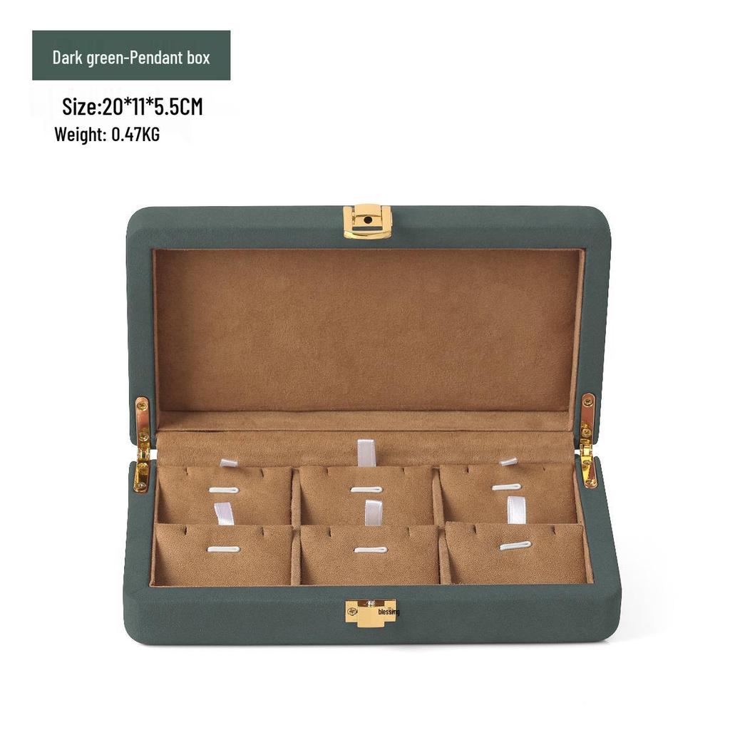 Elegant Jewelry Storage Box with Microfiber Lining for Rings, Bracelets, and Necklaces