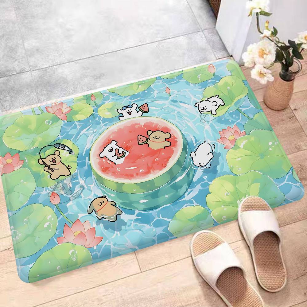 Pop Maltese Anime Cute Dog Door Mat Nordic Style Bedroom Living Room Doormat Home Balcony Anti-Slip Alfombra