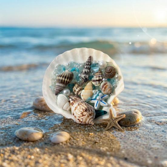 Starfish Conch Shell Refrigerator Magnet 3D Ocean Beach Fridge Magnet Home Kitchen Office Decoration Summer Birthday Gift