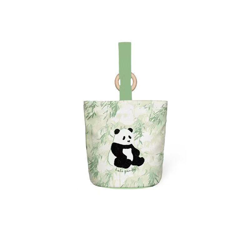 Canvas Tote Bag: Cute Bucket-Shaped Handbag & Lunch Bag for Office Workers and New Moms