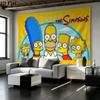 The Simpsons Wall Tapestry Aesthetic Wall Hanging Printed Fabric Blanket Decorative Tapestries for Bedroom Living Room Home Decor