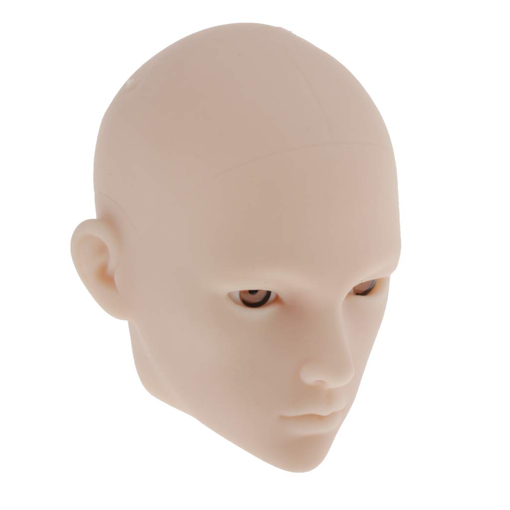 F Fityle Doll Carved Male Doll Head Figure BJD Doll DIY 1/6 Head, Head, Sculpt, Head,