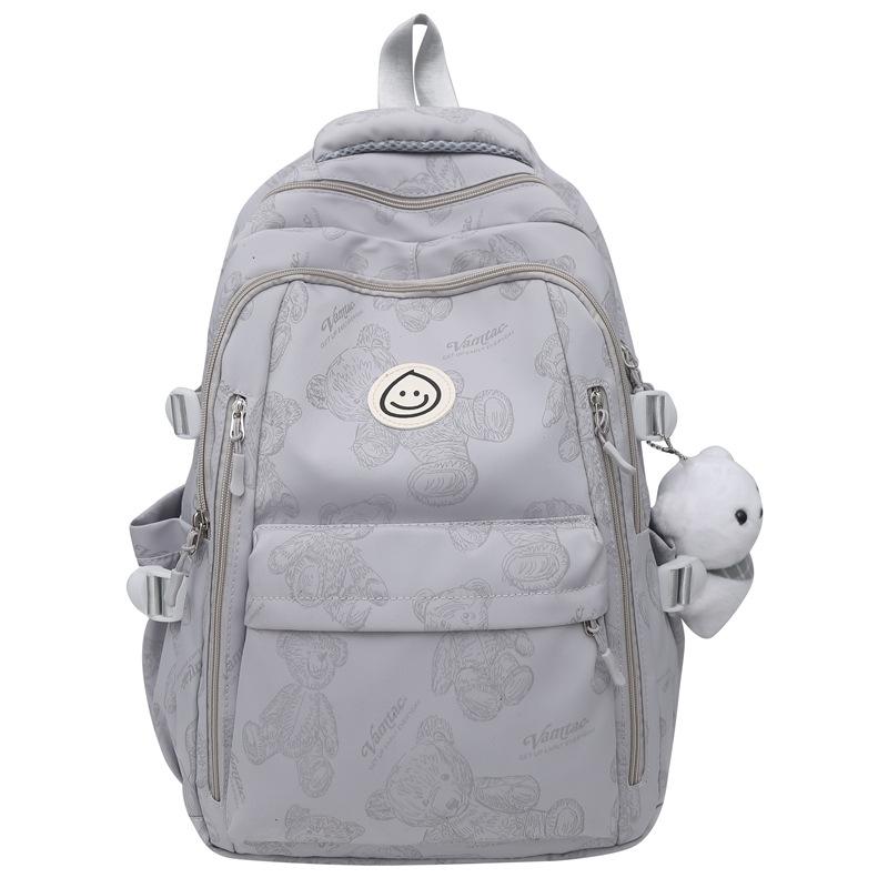 School bag for girls, high school students, large-capacity high school burden reduction backpack for primary school students, high-value lightweight