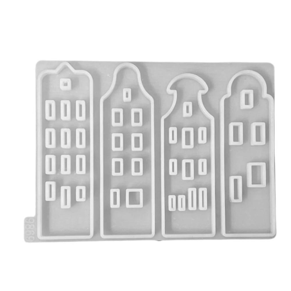 Portavelas Silicona Multicapa Casa Cuentas Decoraciones para Pasteles Trabajo en Arcilla Contenido del Paquete Especificaciones de Desmoldeo