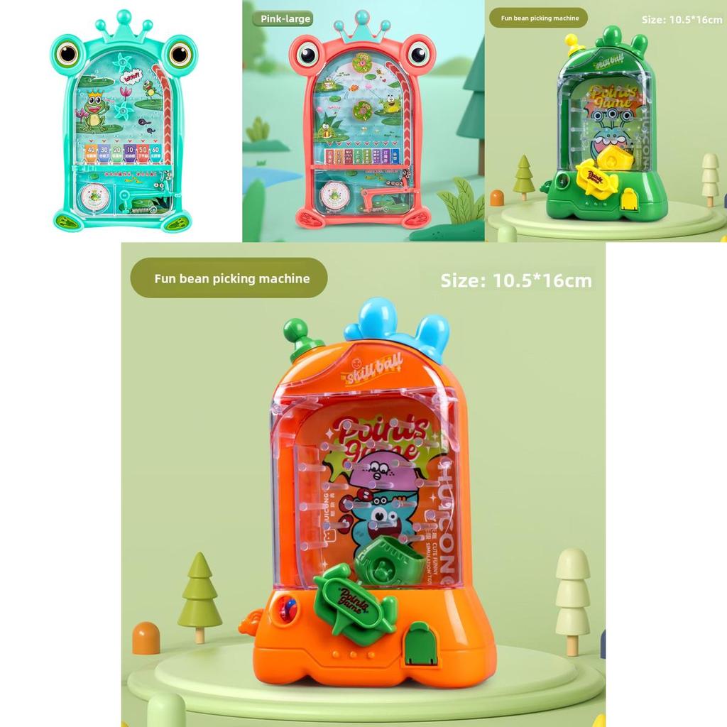 Plastic Frog Pinball Machine Toy For Kids Educational Desk Game Interactive Fun