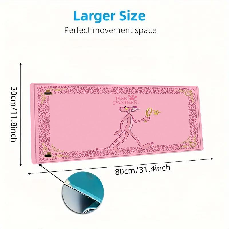 The Pink Panther Color Mouse Pad Large Gaming Table Cushion Non-slip Laptop Tablet Big Mousepad XXL Mat Mini PC Playmat With Lock edge