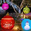 60CM Weihnachten Aufblasbare Dekorierte Kugeln Weihnachten Außen Weihnachtsbaum Dekorationen Aufblasbare Christbaumkugeln Spielzeug mit Licht