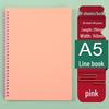 Retro Morandi A5 Spiral Notebook - Loose-Leaf Student Homework Notebook