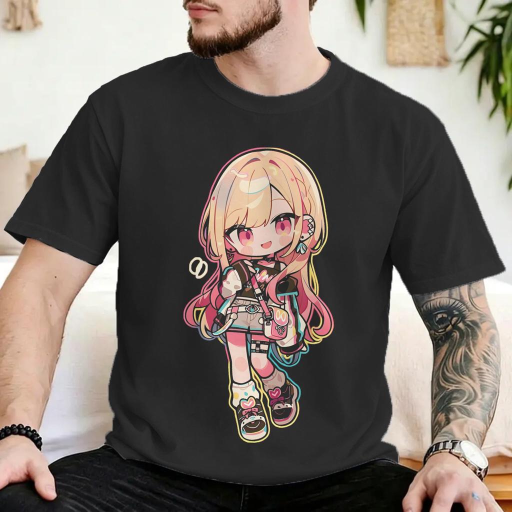 Unisex Unisex Marin Kitagawa Cute Chibi T Shirt My Dress Up Darling Cotton Clothes Funny Round Neck Tees New Arrival TShirts