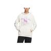 Adidas Letter Logo Print Sports Long Sleeve Sweatshirt Men Tops Pink White IA6805