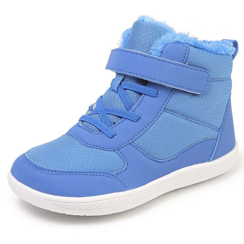 Nowe buty barefoot z szerokim noskiem dla dziewcząt i chłopców | Minimalistyczne buty do kostki wodoodporne zimowe buty śniegowe dla małych dzieci/starszych dzieci | But zimowy