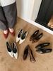 Square head small slope heel is not tired of feet, autumn 2025 new light mouth with skirt temperament single shoes women's shoes