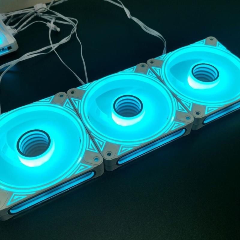 High Airflows 120mm ARGB Computer Case Cooling Fan With PWM Technology And Quiet Operation For PC Computer Builders
