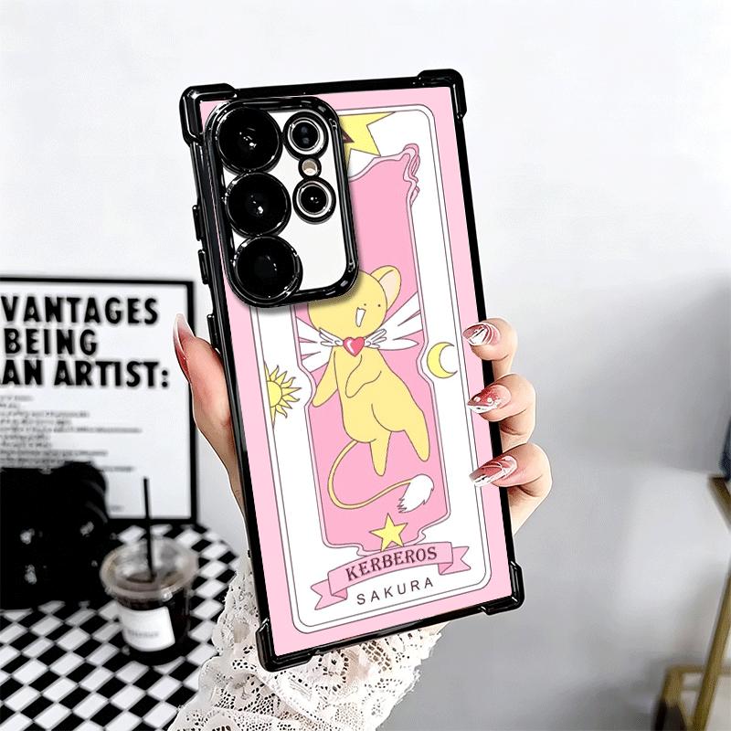 Cardcaptor Sakura Cute Girl Soft Phone Case For Samsung Galaxy S26 Ultra S25 Edge S24 FE S23 Plus S22 S21 + S20 Plating Anti-Fal
