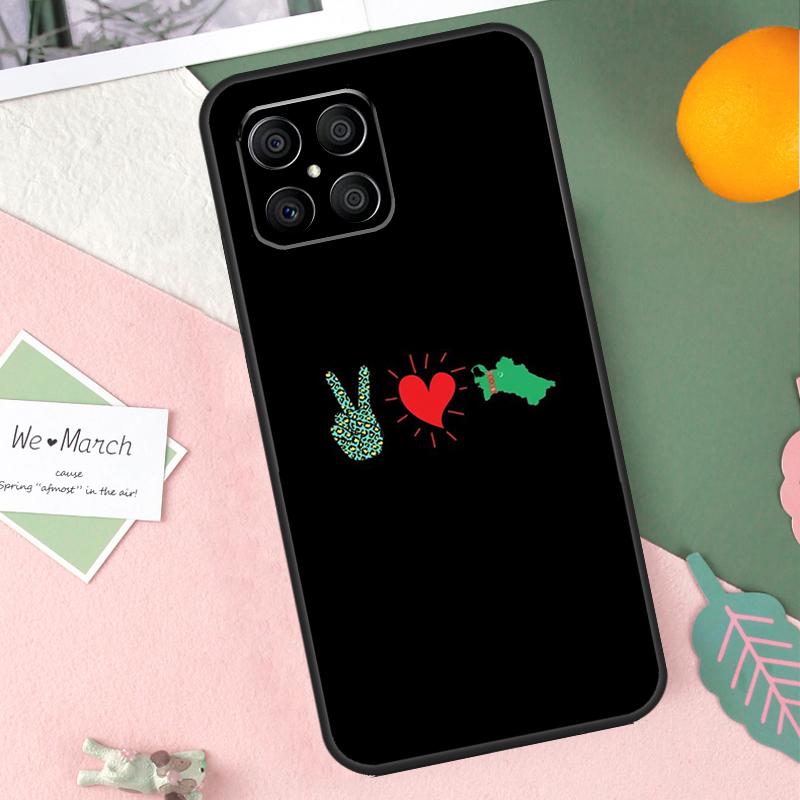 Turkmenistan Flag Case For Honor X8b X9b X9c X9a X8a X8 X9 50 70 90 Lite Honor 200 Lite Magic 7 5 6 Pro Cover