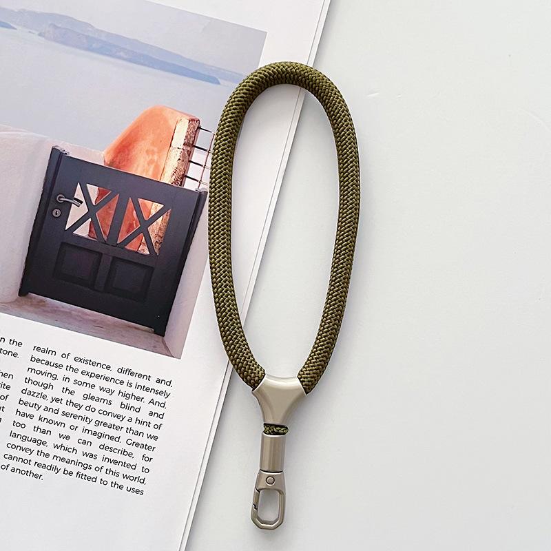 Phone Charm Heavy Metal Keyring Lanyard Anti-Lost Keychain Lanyard Solid Finger Strap Premium Key Cord Mobile Phone Rope
