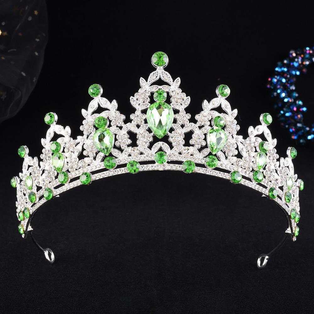 DIEZI 21 Colors Luxury Elegant Crystal Crown Hair Accessories Tiara For Women Party Rhinestone Bridal Crown New Hair Jewelry