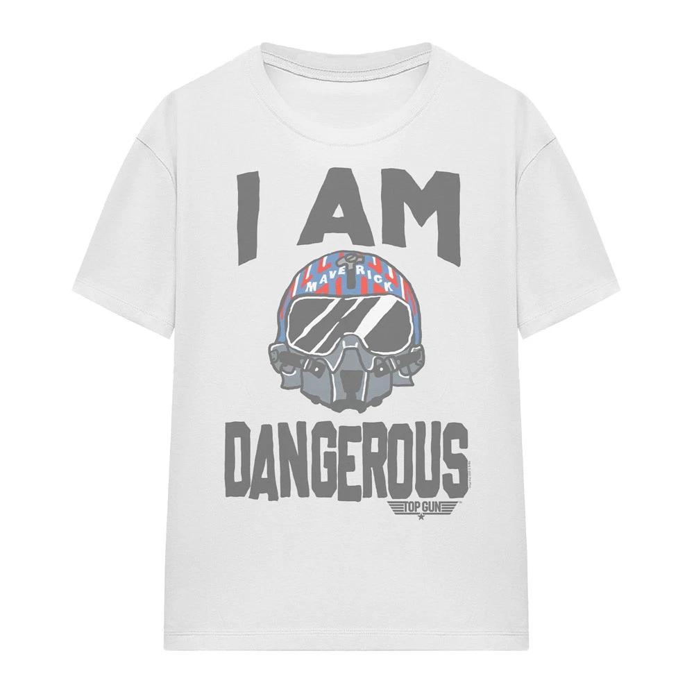 Top Gun The I Am Dangerous Womens T-Shirt, S-2XL, White S