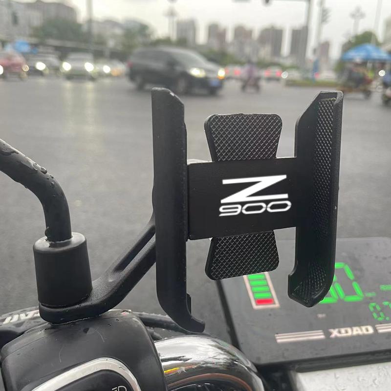 For Kawasaki Z900 Z900 2017 2018 2019 2020 2025 2025 Motorcycle Mobile Phone Holder GPS Navigator Mirror Handlebar Bracket